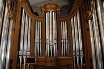 Orgel de Gier, Uhwiesen - Schweiz, 1987, Standort: Ref. Kirche Schleitheim SH